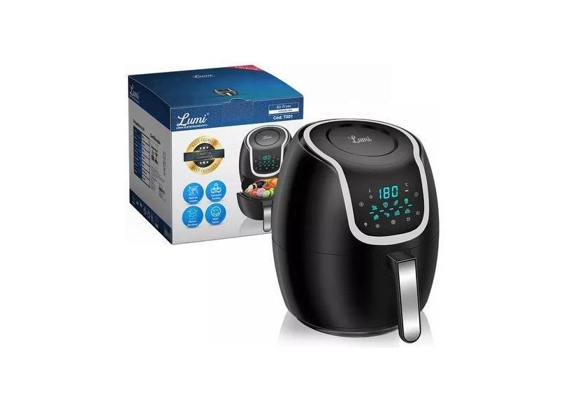 Fritadeira Eletrica Air Fryer Digital 6.5 Litros 1700w Lumi  Fritadeira Eletrica Air Fryer
