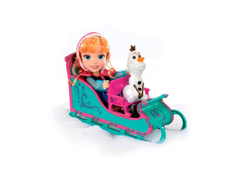 Boneca Frozen Anna Aventura na Neve com Trenó Sunny