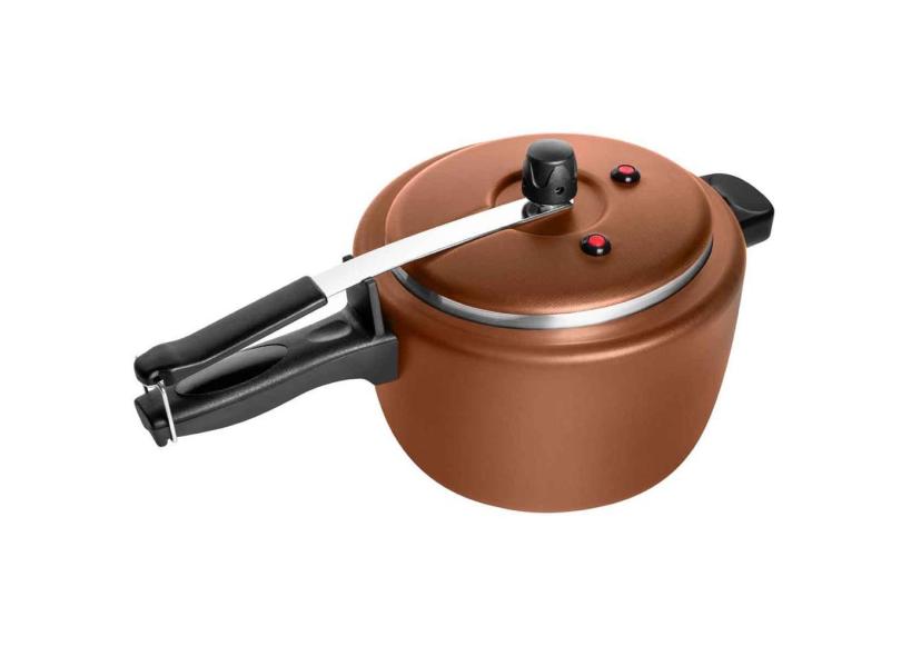 Panela De Pressão Antiaderente 4,5 Litros Tulipa Masterflon Cobre Patolux
