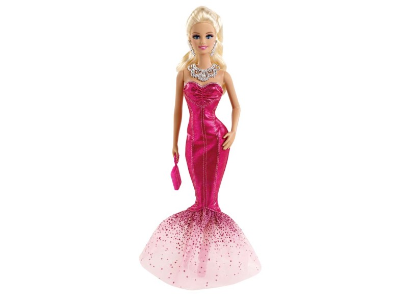 Boneca Barbie Pink & Fabulous Vestido Longo Mattel