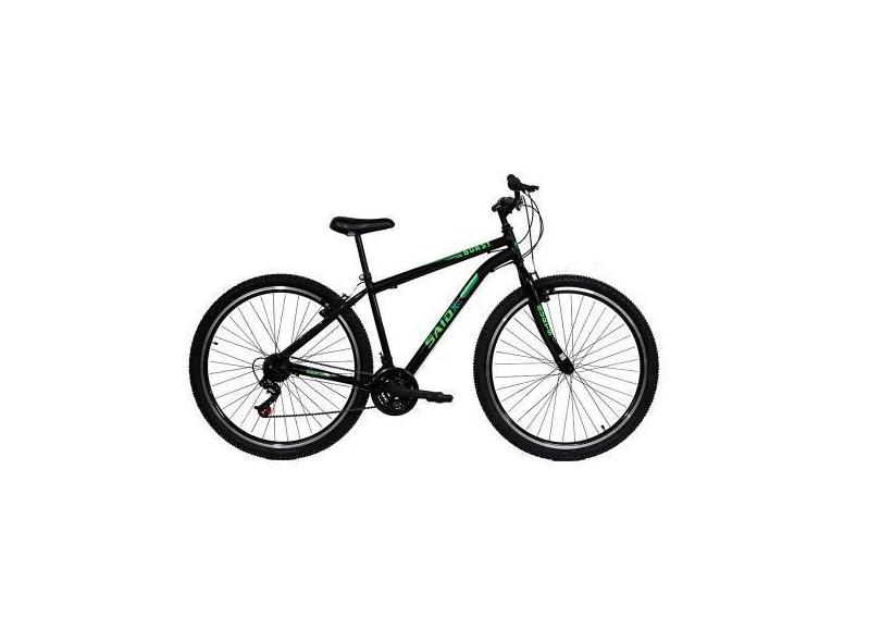 Bicicleta Aro 29 Bike Aço Carbono 21 Marchas SAIDX, Preto fos, TU