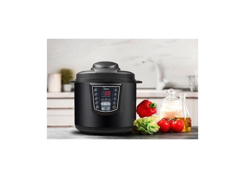 Panela Elétrica De Pressão Preta Midea  6 Litros 1000w 110V OU 220V, 1