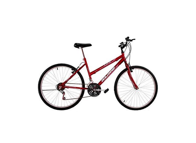 Bicicleta Aro 26 Dal'annio Bike Life Feminina 18 Marchas Vermelha