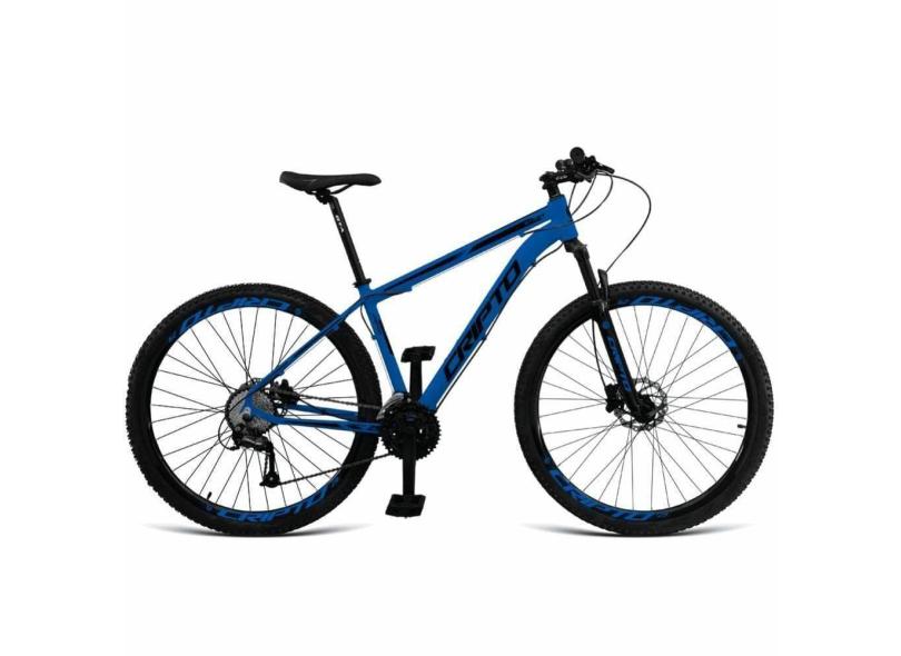 Bicicleta Aro 29 24 Marchas Freios Disco E Suspensão - Azul Hunter-preto - 15&quot; Azul Hunter-preto