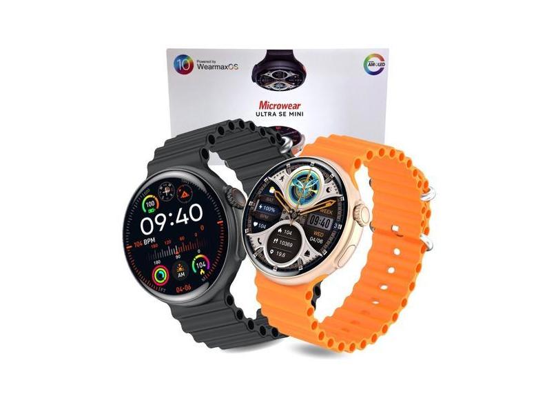 Relógio Smartwatch Masculino Preto Feminino Ultra SE Mini Amoled para 