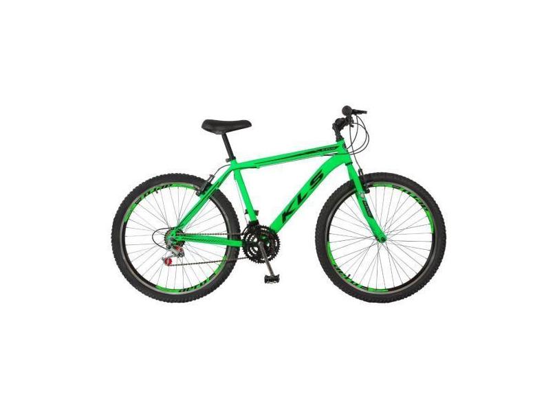 Bicicleta Aro 26 Alumínio Kls Sport Gold Freio V-Brake Mtb 21 Marchas,