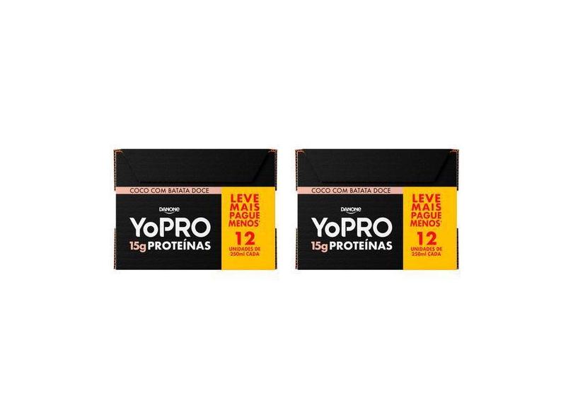 Pack Bebida Láctea UHT com 15g de Proteínas YoPRO - Coco com Batata Do