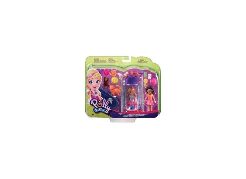 Hora de Brincar 2 Amigas, Polly Pocket, Mattel 