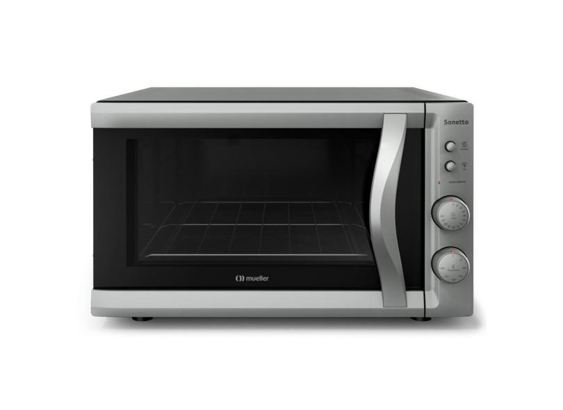 Forno Elétrico De Bancada Mueller Sonetto Titânio 44 Litros Titânio 220v