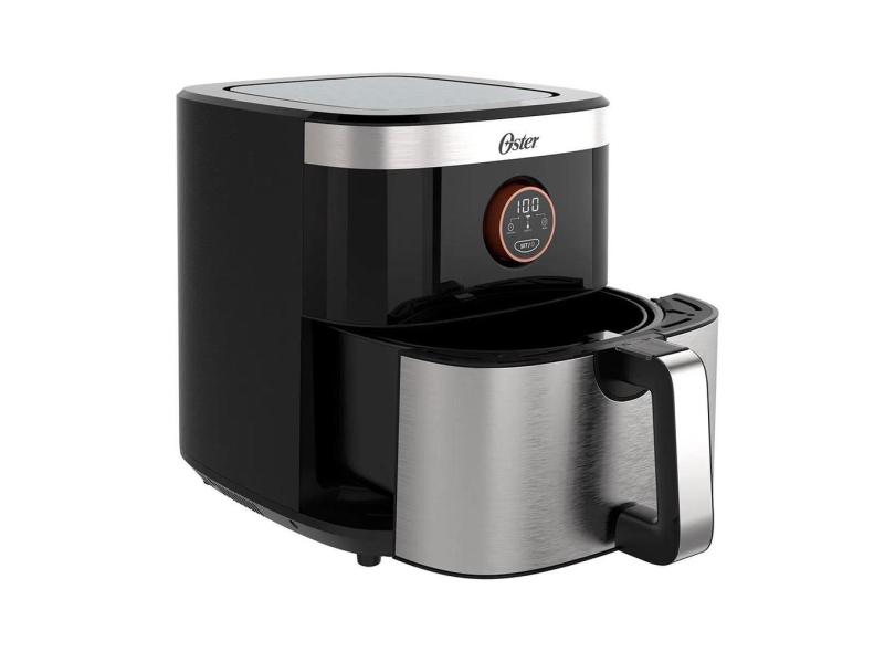 Fritadeira Elétrica Sem Óleo Oster Black Inox 4,8 Litros 1500W