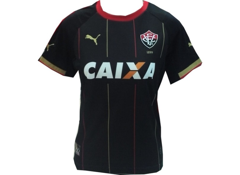 Camisa Jogo Infantil Vitória III 2014 com número Puma