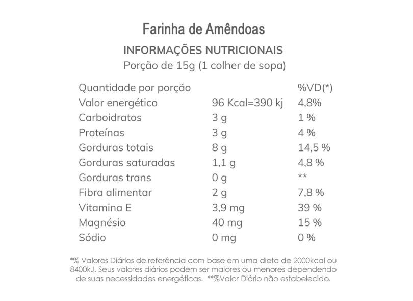 Farinha de Amêndoas - 1 kg com o Melhor Preço é no Zoom