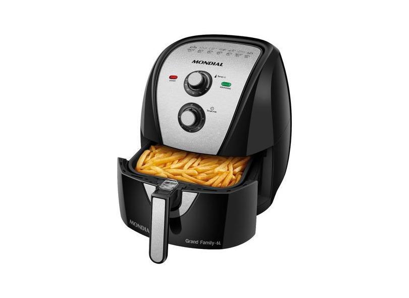 Fritadeira Sem Óleo Afn-60-bi Potência De 1900w Air Fryer 6 Litros Mondial 127v 5892-02