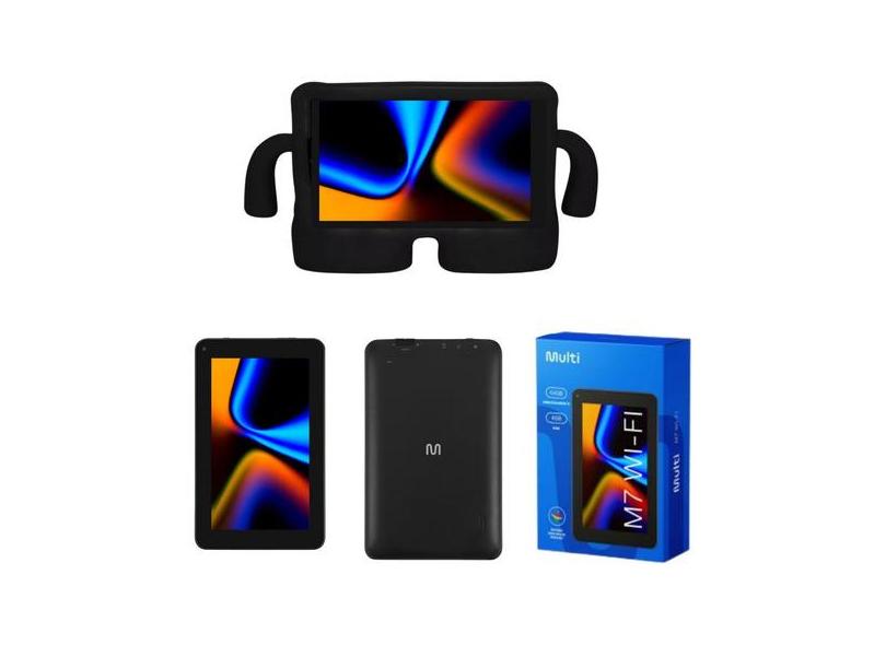 Tablet M7 Wi-fi 64gb 4gb Ram 7  Nb409 Capa Infantil Preta M7