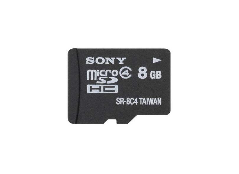 Cartão de Memória Micro SDHC com Adaptador Sony 8 GB SR-8C4