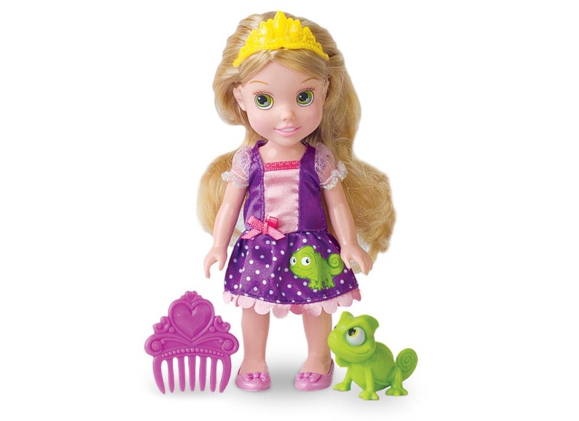 Boneca Princesas Disney Minha Primeira Princesa com Pet Rapunzel Mimo