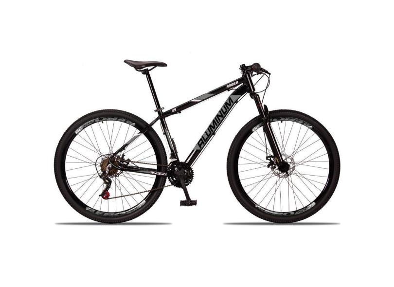 Bicicleta 29 Aluminum Raider 21 Marchas Preto+Cinza