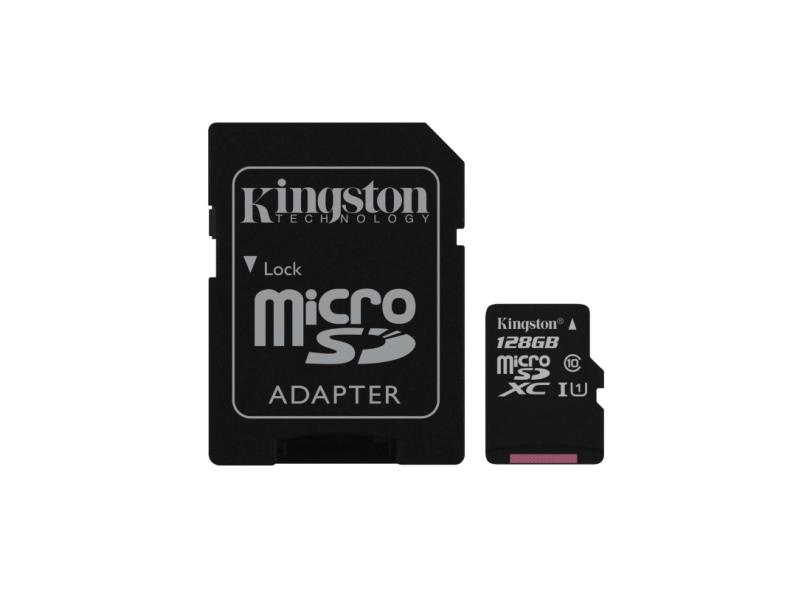 Cartão de Memória Micro SDXC com Adaptador Kingston Canvas Select 128 GB SDCS/128GB