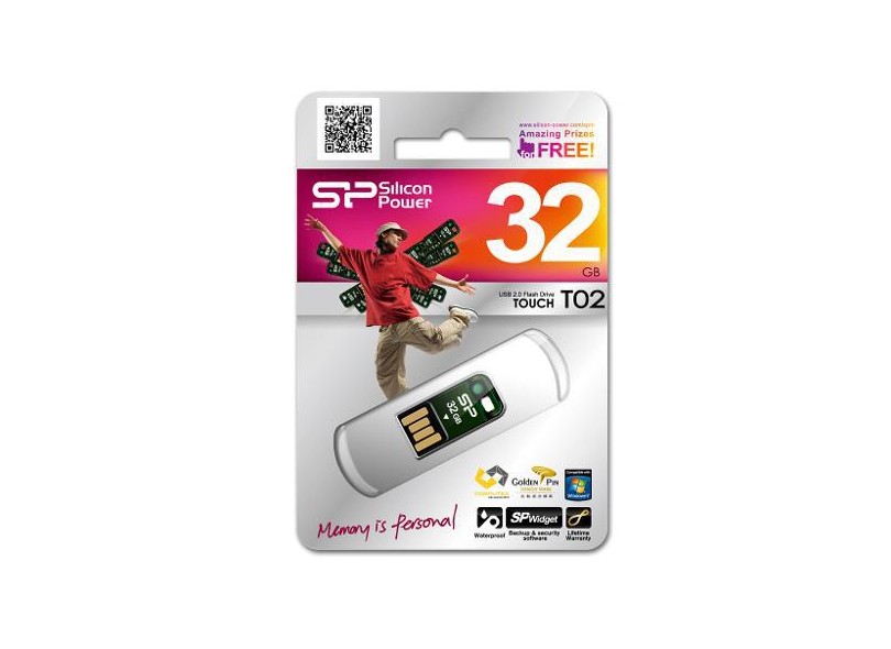 Pen Drive Silicon Power 32 GB USB 2.0 Touch T02