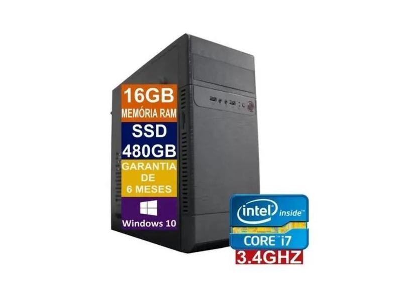 Computador Slim Intel Core i7 16GB SSD 480GB