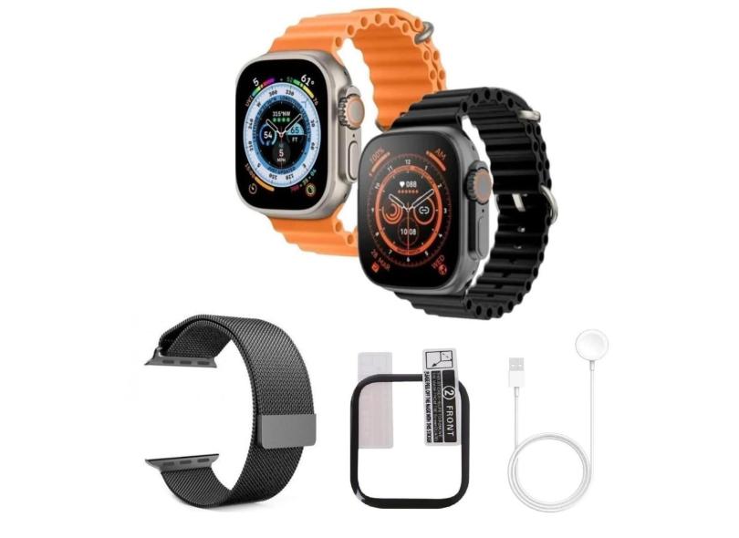 Relógio Smartwatch Lançamento W68 Mini Para Pulsos Finos Moderno Android iOS Bluetooth Nfc C/Nf-Unissex