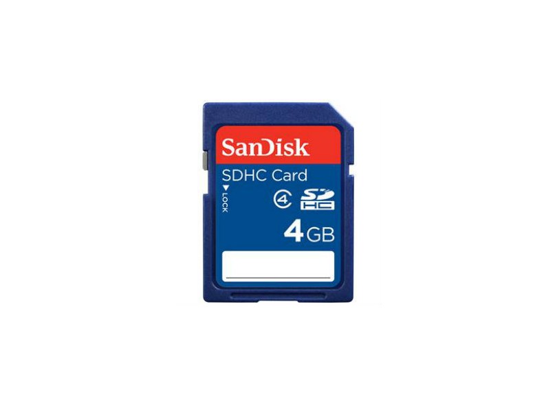 Cartão de Memória SDHC SanDisk 4 GB Classe 4
