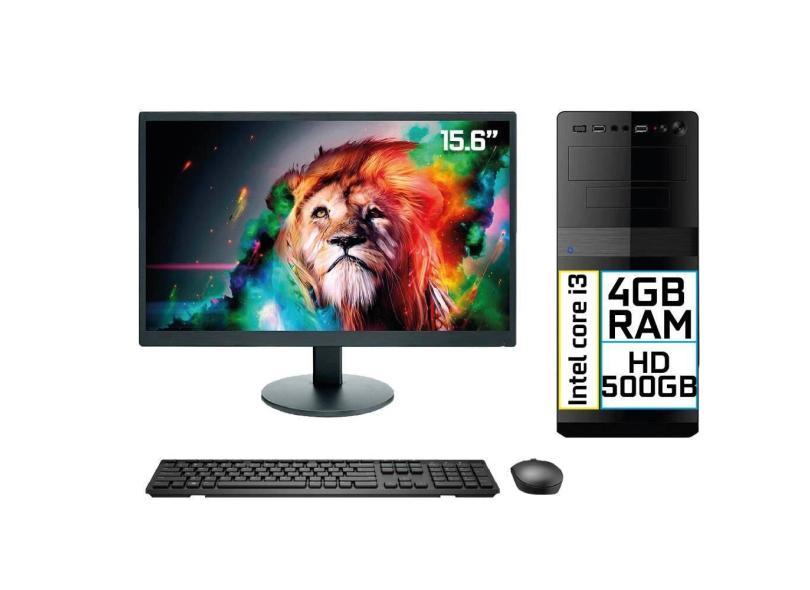 Computador Completo Intel i3 4GB HD 500GB EasyPC Go
