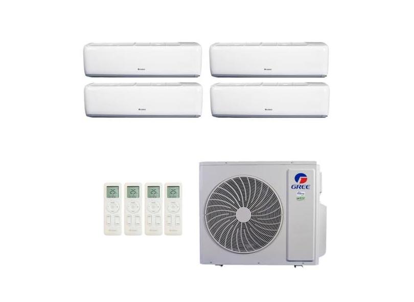 Ar-Condicionado Multi Split Inverter R-32 Gree 48.000 (2x Evap HW 12.000 + 1x Evap HW 18.000 + 1x Evap HW 24.000) Quente/Frio 220V