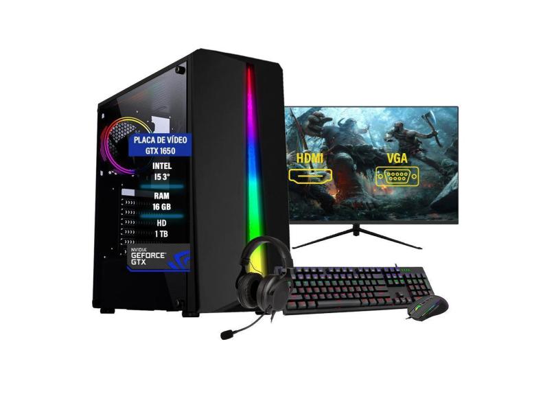 Pc Computador Gamer I5 9 Gtx 1050Ti Ram 16Gb Ssd 240Gb Hd