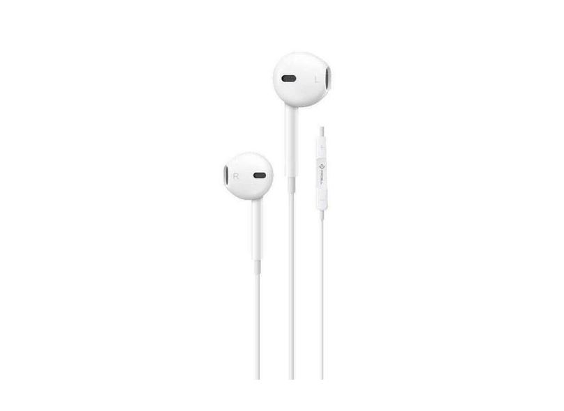 Fone De Ouvido Stereo PMCELL Slim C/ Microfone Intra Auricular Earphon