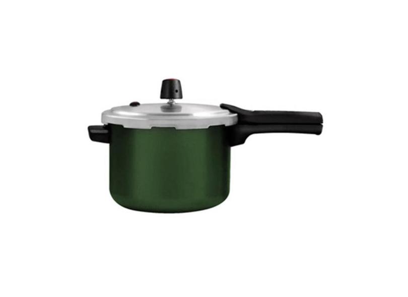 Panela de Pressao Alumínio 3,0L Fechamento Externo Antiaderente Verde