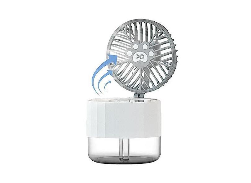 Mini Ventilador Portátil - Ventilador de nebulização Ventilador de água - Ventilador Mister com velocidade de ajustável, Ventilador portátil recarregável para viagens, Ventilador portátil Ventilador d