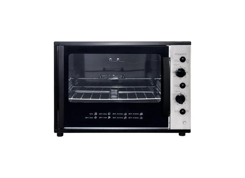 Forno Elétrico Bancada Fogatti 60l Smart60s + Espeto 110v Smart60s - Com Espeto Giratório