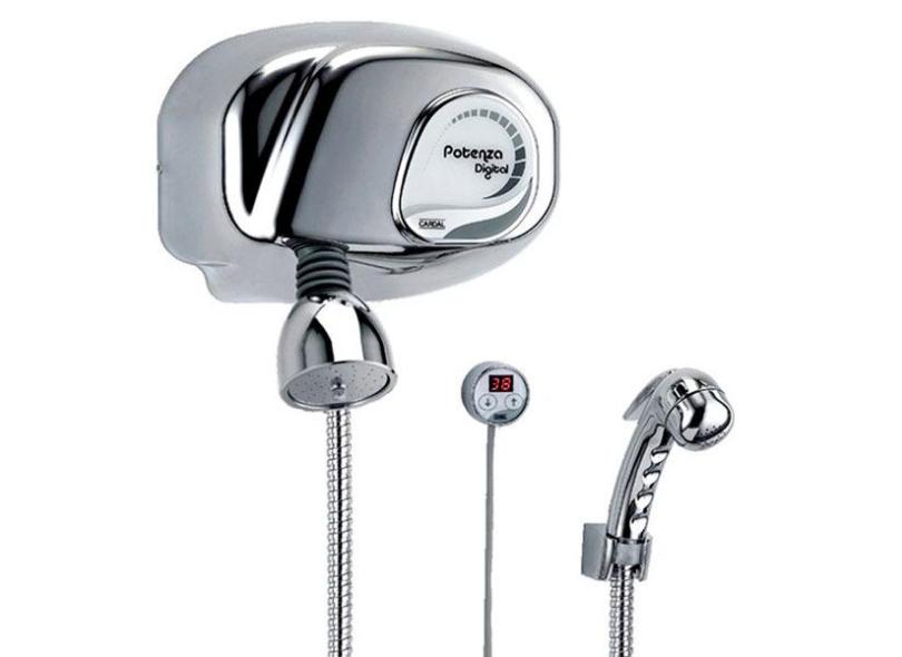Chuveiro Elétrico Eletrônico 220V Cromado Potenza Cardal