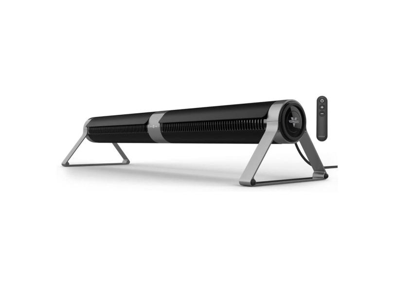Ventilador de Torre e Circulador de Ar Horizontal com Controlo Remoto, 3 Definições de Velocidade, 110V, Vornado Airbar 6, Preto 