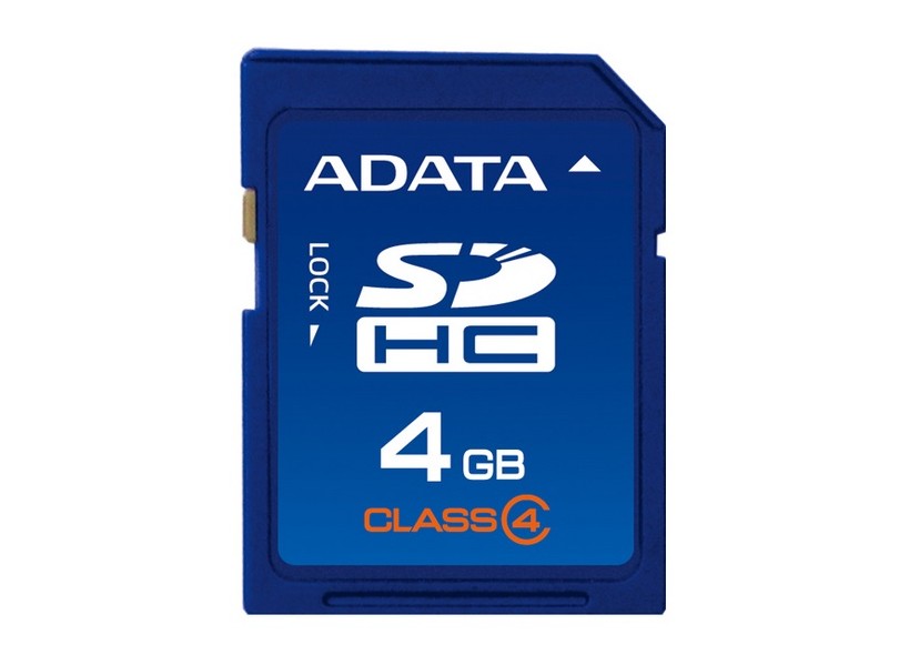 Cartão de Memória SDHC Adata 4 GB SDH4GCL4-R