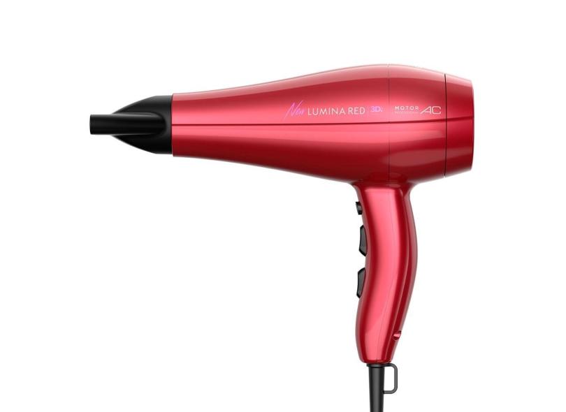 Secador de cabelo profissional gama new lumina red 3D 2200W - 127V