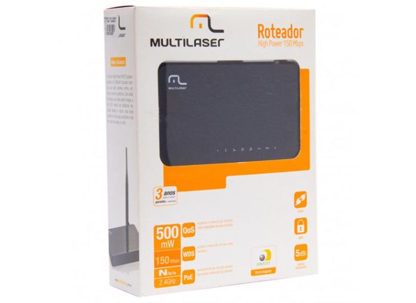 Roteador High Power Multilaser 150mbps/ 500mv Re073 com o Melhor Preço ...