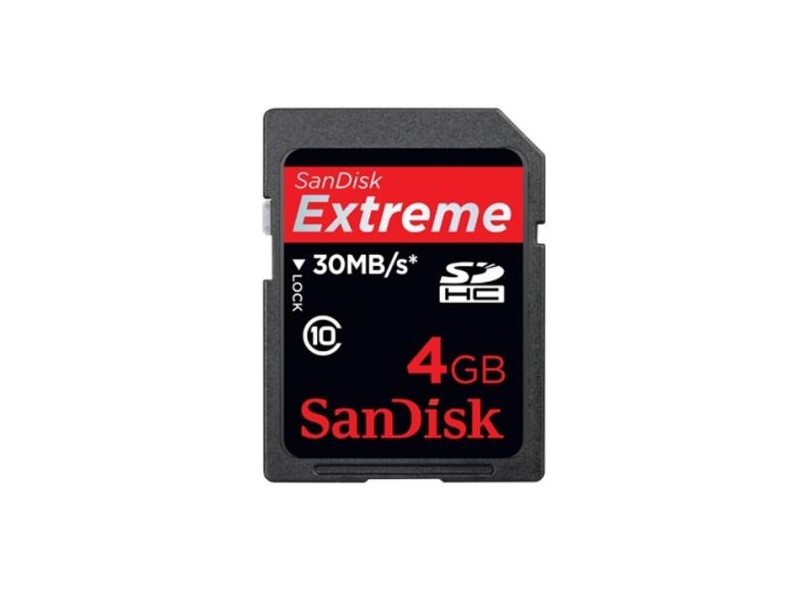 Cartão de Memória SDHC SanDisk Extreme 4 GB