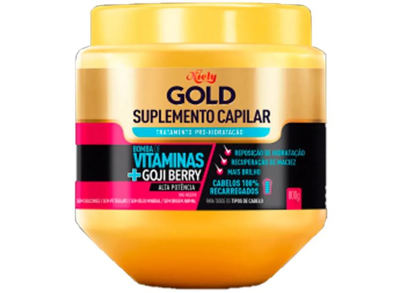 Máscara Concentrada Niely Gold Suplemento Vitaminas 800g com o Melhor