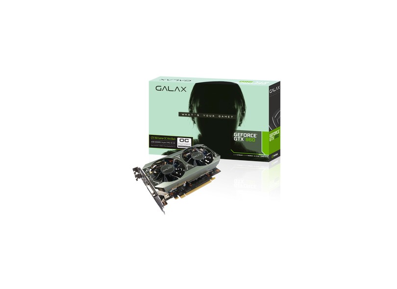 Placa de Video NVIDIA GeForce GTX 960 4 GB DDR5 128 Bits Galax 96NQH8DHD8Z4