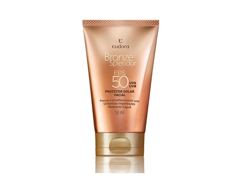 Protetor Solar Facial Com Cor Bronze Splendor Fps50 50ml com o Melhor ...
