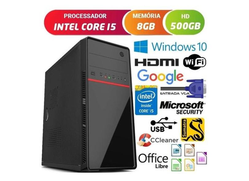 Computador Intel Core I5 3.2ghz Com Hdmi 8gb Hd 500gb Dvd