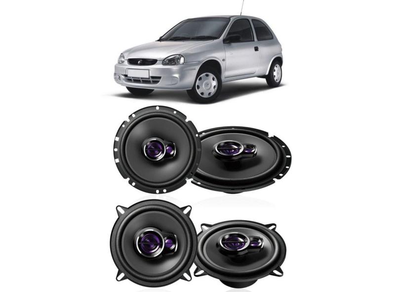 Kit Alto Falantes De Porta Pioneer Gm Chevrolet Corsa com o Melhor