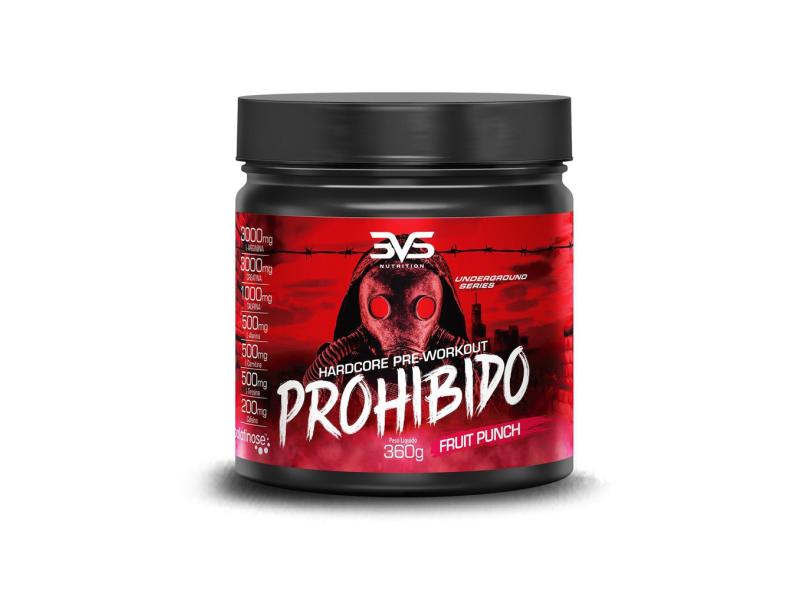 Pré Treino Prohibido 360G Ponche De Frutas 3Vs Nutrition