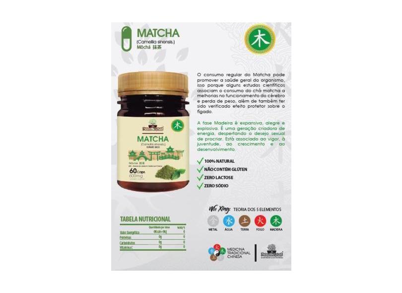 Matcha Extrato Seco Mtc 60 Caps Folhas E Raizes - Folhas E Raízes com o ...