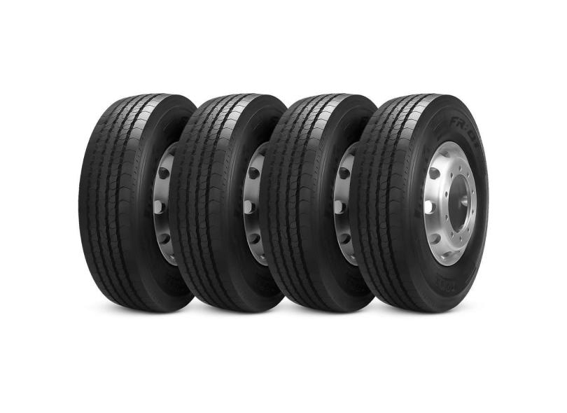 Kit 4 Pneu 285/70r19.5 146/144l Tl M+s Fr01 Liso Rodoviário