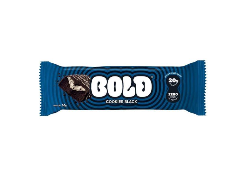 Barra de Proteína Bold Tube Cookies Black com 20g de Proteína Zero Açúcar 60g
