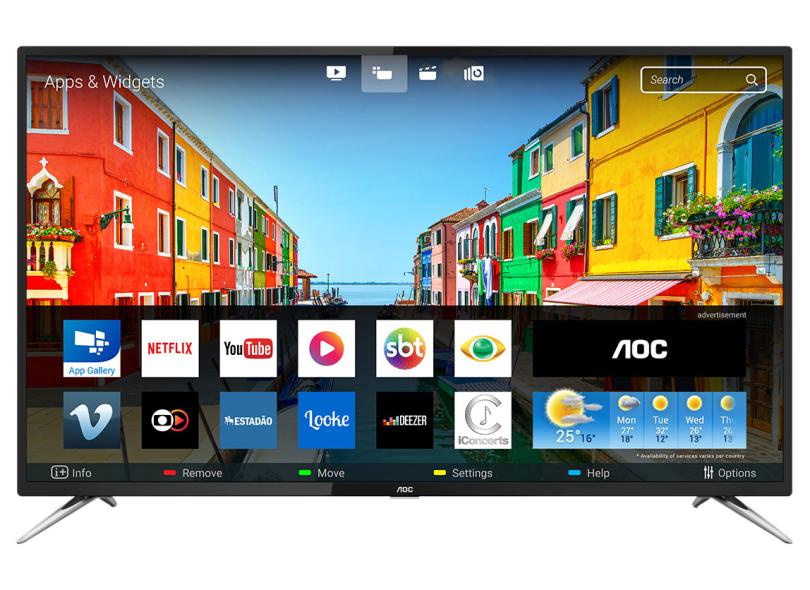 Smart TV TV LED 50 " AOC 4K Netflix LE50U7970S 4 HDMI