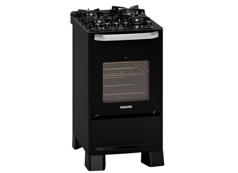 Fog o Mesa De Vidro 4 Queimadores 220v Best Grill Suggar Preto